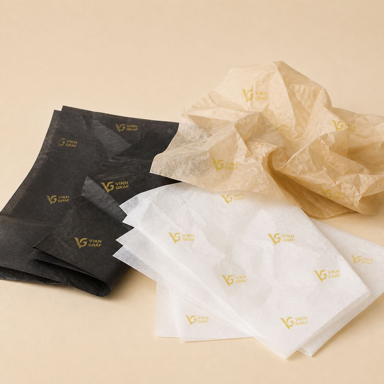 Folhas de papel de seda Florpost personalizadas da Vikn Gráfica