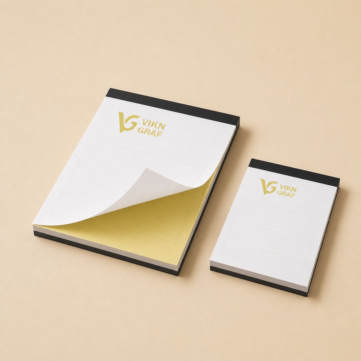 Bloco autocopiativo em papel Extracopy personalizado da Vikn Gráfica