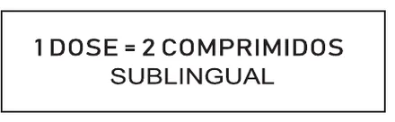 Etiqueta V111: 1 dose = 2 comprimidos sublingual