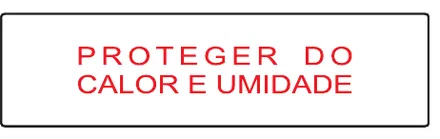 Etiqueta V124: Proteger do calor e umidade