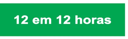 Etiqueta V128: 12 em 12 horas