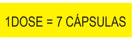 Etiqueta V135: 1 dose = 7 cápsulas
