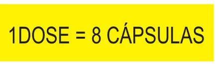 Etiqueta V137: 1 dose = 8 cápsulas