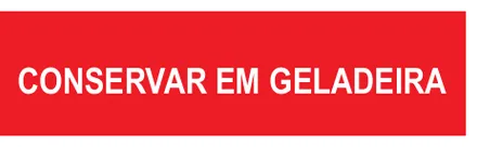 Etiqueta V140: Conservar em geladeira