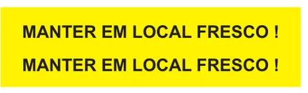 Etiqueta V149: Manter em local fresco