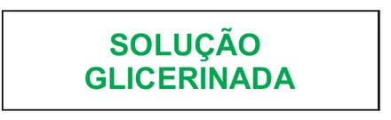Etiqueta V154: Solução glicerinada