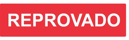 Etiqueta V17: Reprovado