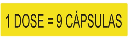 Etiqueta V171: 1 dose = 9 cápsulas