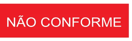 Etiqueta V175: Não conforme
