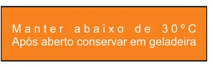 Etiqueta V185: Manter abaixo de 30 graus. Após aberto conservar em geladeira