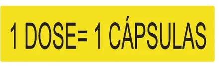 Etiqueta V40a: 1 dose = 1 cápsula