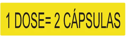 Etiqueta V41: 1 dose = 2 cápsulas