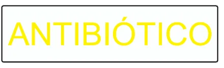 Etiqueta V83: Antibiótico