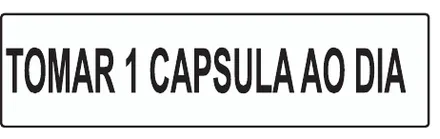 Etiqueta V94: Tomar 1 cápsula ao dia