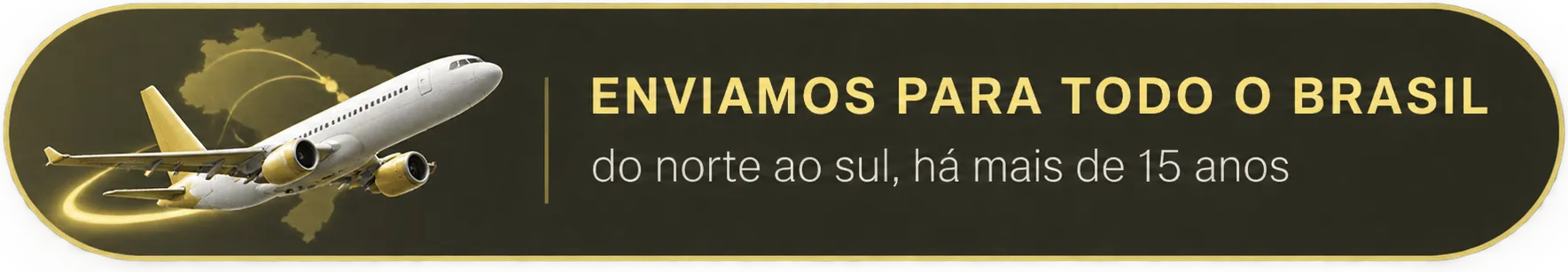 Enviamos para todo o Brasil, do norte ao sul, há mais de 15 anos